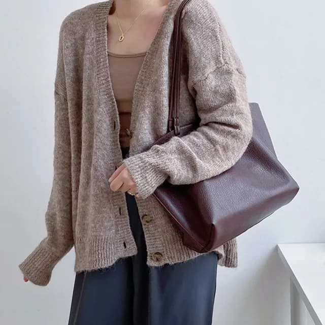 【LEESA】情人節禮物 托特包\手提包\大包包\軟皮包包\子母包\女士包包\時尚\潮流\包包女\韓版\單肩包