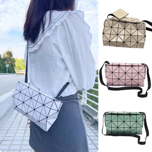 【LEESA】菱格包包\小方包\小包包\便攜包\隨身小包\幾何包包\可愛包包\個性包包\交換禮物\側背包