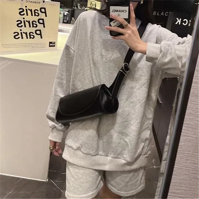 【LEEHER】情人節禮物 七夕 女包/包包女/包包/側背包/小包/女用包包/簡約休閒法棍包 /歐美腋下包/斜背包女/