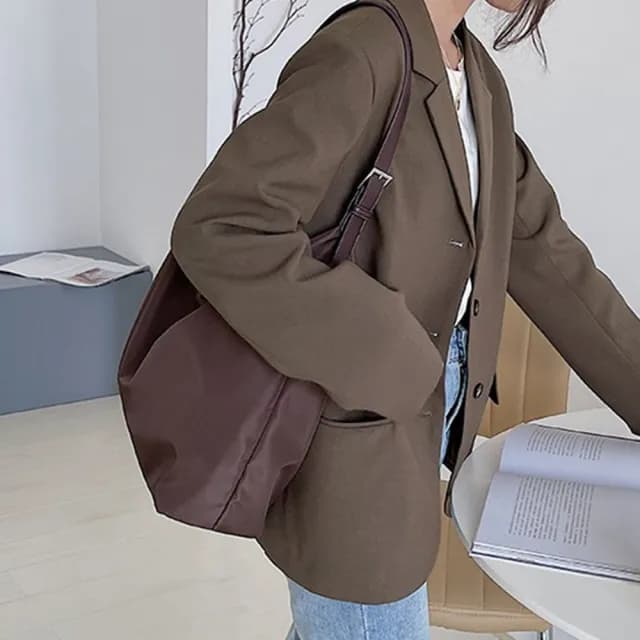 【LEEHER】父親節禮物 女生/包包/托特包/手提包/媽媽包/單肩包/大容量尼龍包/韓國包包/日本包包/小眾包包/