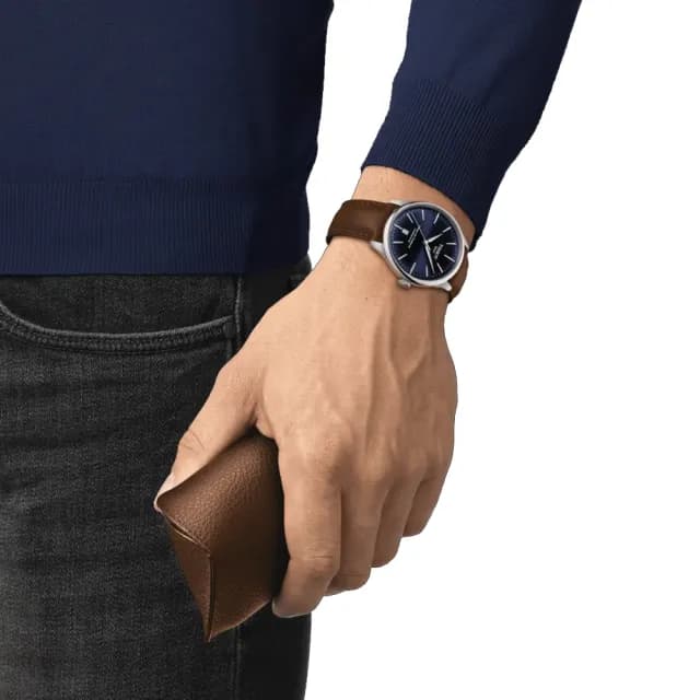 【TISSOT 天梭 官方授權】杜魯爾系列 時尚紳士機械腕錶 七夕 情人節 送禮 推薦(T1398071604100)