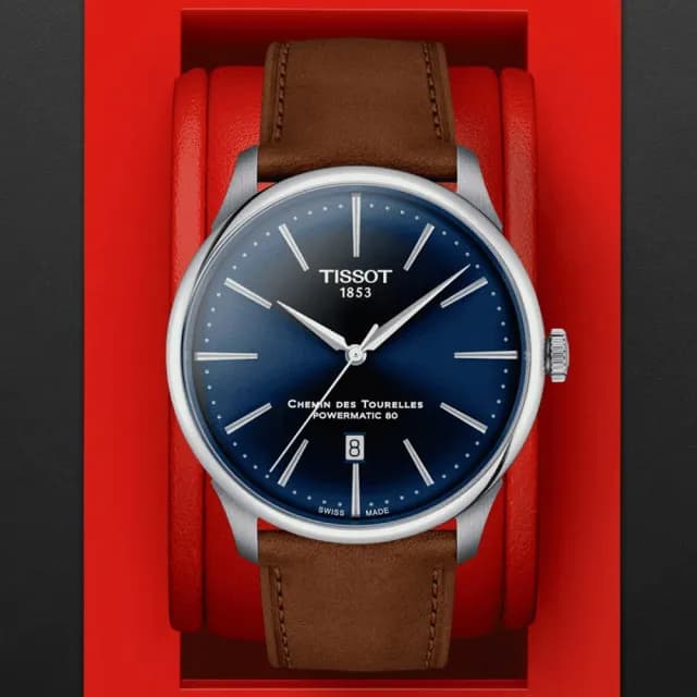 【TISSOT 天梭 官方授權】杜魯爾系列 簡約時尚機械腕錶 七夕 情人節 送禮 推薦(T1394071604100)