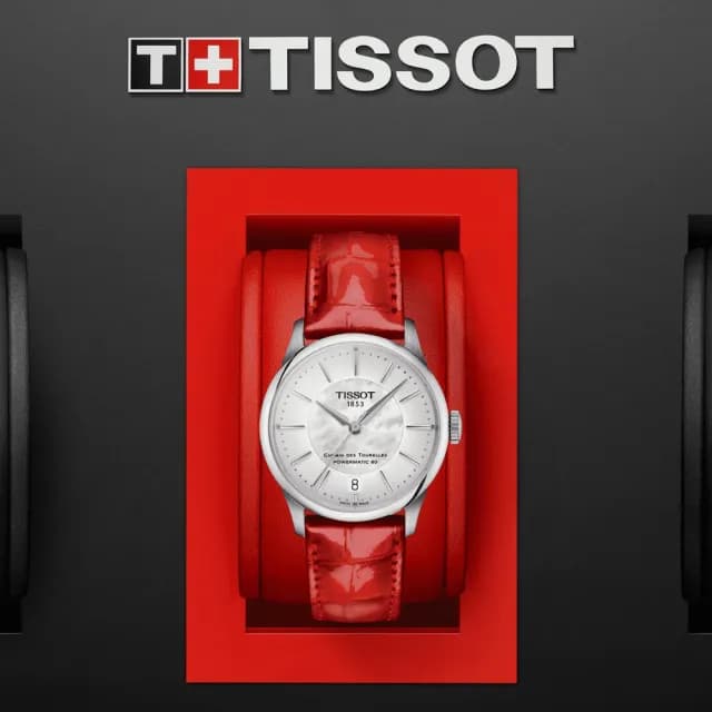 【TISSOT 天梭 官方授權】杜魯爾系列 簡約優雅機械腕錶 七夕 情人節 送禮 推薦(T1392071611100)