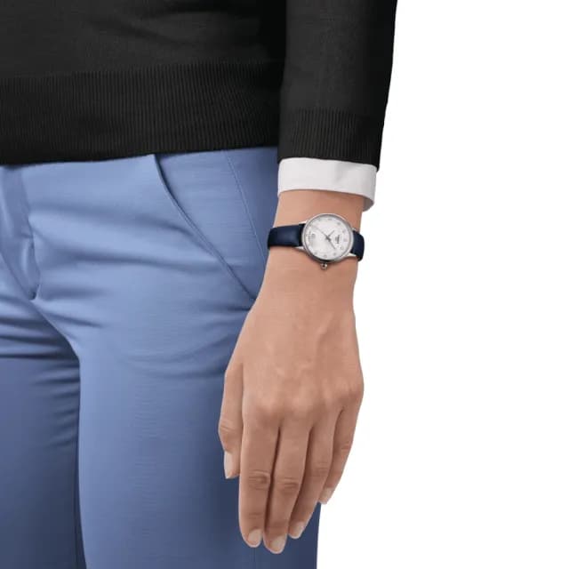 【TISSOT 天梭 官方授權】ODACI-T 珍珠母貝真鑽石英腕錶 七夕 情人節 送禮 推薦(T1332101611600)