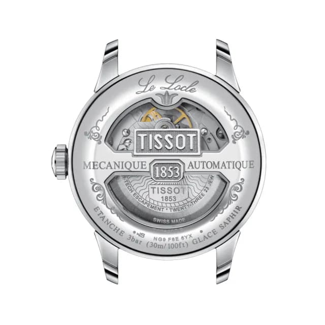 【TISSOT 天梭 官方授權】LE LOCLE 力洛克 經典羅馬機械腕錶 七夕 情人節 送禮 推薦(T0064071104300)