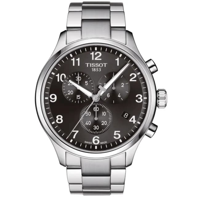 【TISSOT 天梭 官方授權】CHRONO XL 韻馳系列 三眼計時石英腕錶 七夕 情人節 送禮 推薦(T1166171105701)
