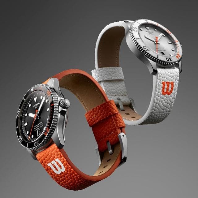 【TISSOT 天梭 官方授權】Seastar Wilson WNBA 石英手錶-40mm 加贈橘色錶帶 情人節 禮物(T1204101701100)