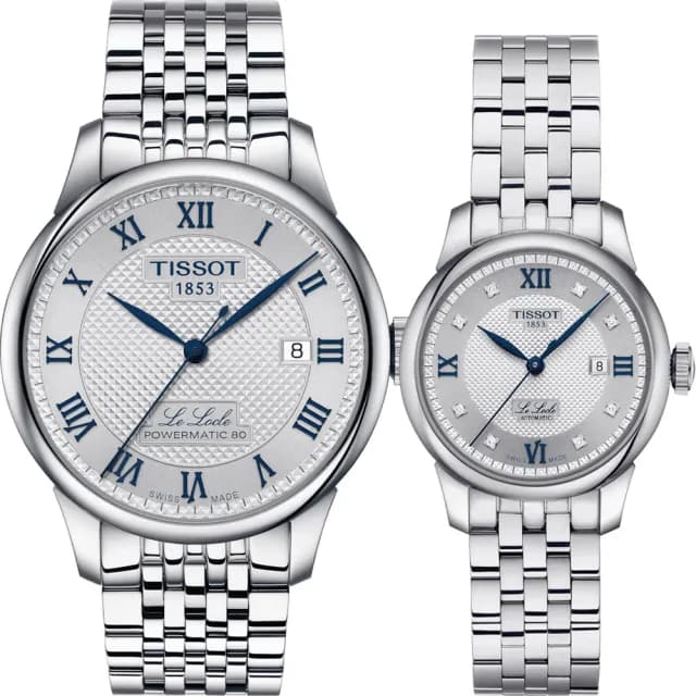 【TISSOT 天梭 官方授權】周年機械錶 對錶 情侶手錶 禮物(T0064071103303+T0062071103601)