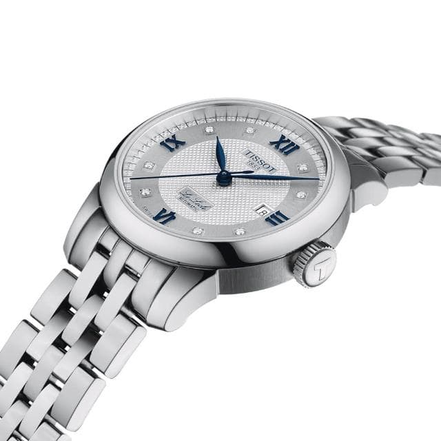 【TISSOT 天梭 官方授權】Le Locle 20周年鑽石機械女錶 贈原廠皮帶 母親節 禮物 送禮(T0062071103601)