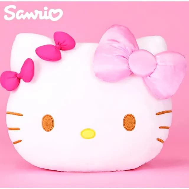 【TDL】凱蒂貓HELLO KITTY抱枕玩偶午睡枕午安枕靠墊靠枕50週年款 892679(生日禮物 聖誕節)