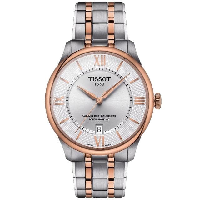 【TISSOT 天梭 官方授權】杜魯爾 時尚機械對錶 母親節 禮物 推薦(T1398072203800+T1392072203800)