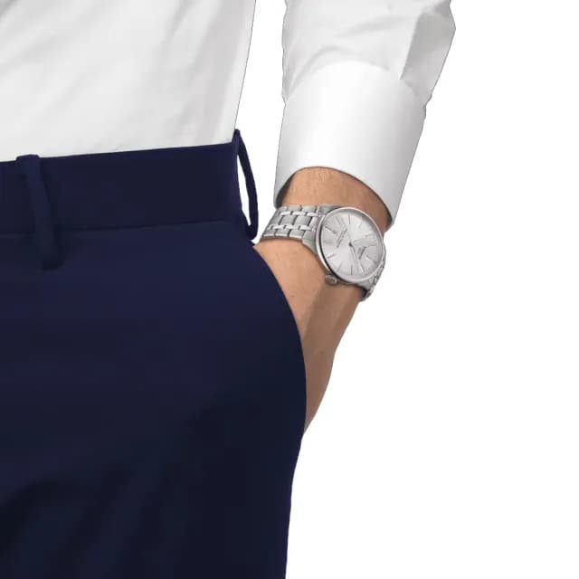 【TISSOT 天梭 官方授權】杜魯爾 時尚機械對錶 畢業禮物 送禮 推薦(T1398071103100+T1392071103100)