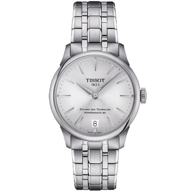 【TISSOT 天梭 官方授權】杜魯爾 時尚機械對錶 母親節 禮物 推薦(T1398071103100+T1392071103100)