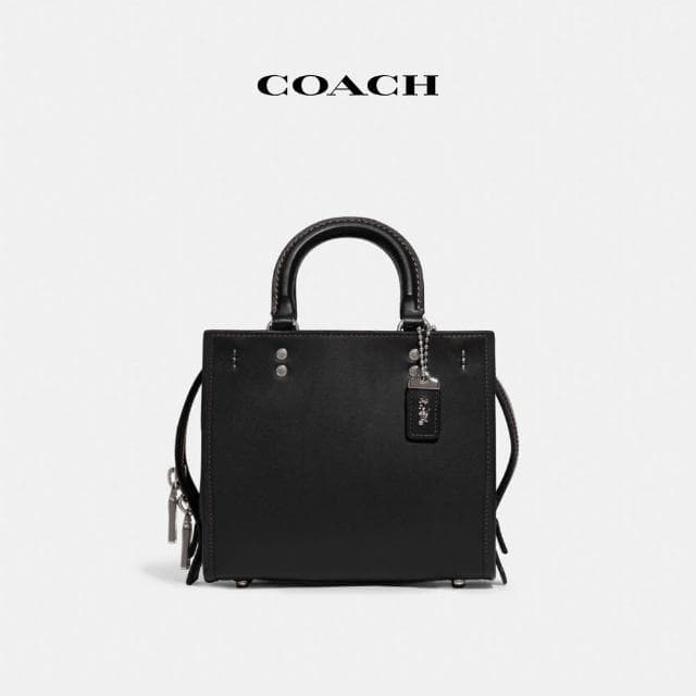 【COACH】蔻馳官方直營 ROGUE20手袋-LH/黑色(CH364)