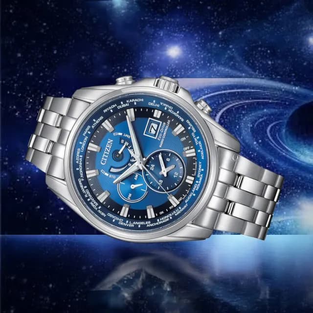 【CITIZEN 星辰】亞洲限定款 光動能萬年曆錶 電波錶 手錶 禮物 推薦(AT9120-89L)