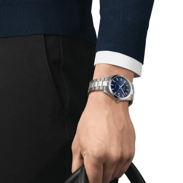 【TISSOT 天梭 官方授權】GENTLEMAN 鈦金屬 簡約紳士石英腕錶 父親節 禮物  送禮 推薦(T1274104404100)