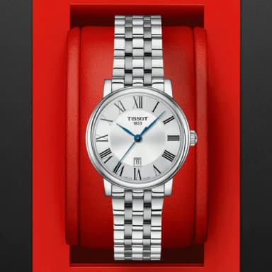 【TISSOT 天梭 官方授權】CARSON 簡約時尚石英腕錶 畢業禮物 送禮 推薦(T1222101103300)