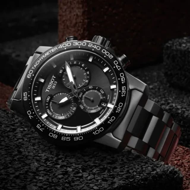 【TISSOT 天梭 官方授權】SUPERSPORT CHRONO 三眼計時石英腕錶 雙11 特惠 推薦(T1256173305100)
