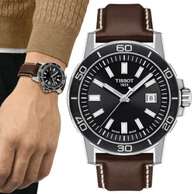 【TISSOT 天梭 官方授權】SUPERSPORT GENT  紳士簡約石英腕錶 畢業禮物 送禮 推薦(T1256101605100)