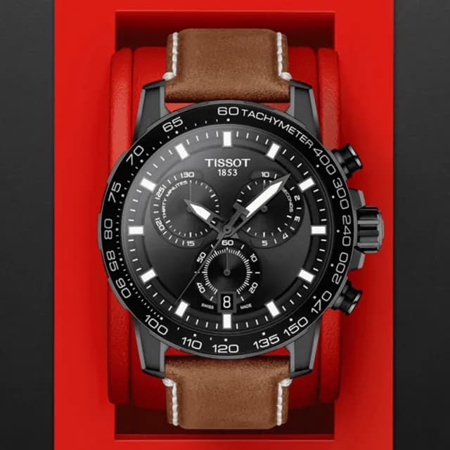 【TISSOT 天梭 官方授權】SUPERSPORT CHRONO 三眼計時石英腕錶 畢業禮物 送禮 推薦(T1256173605101)