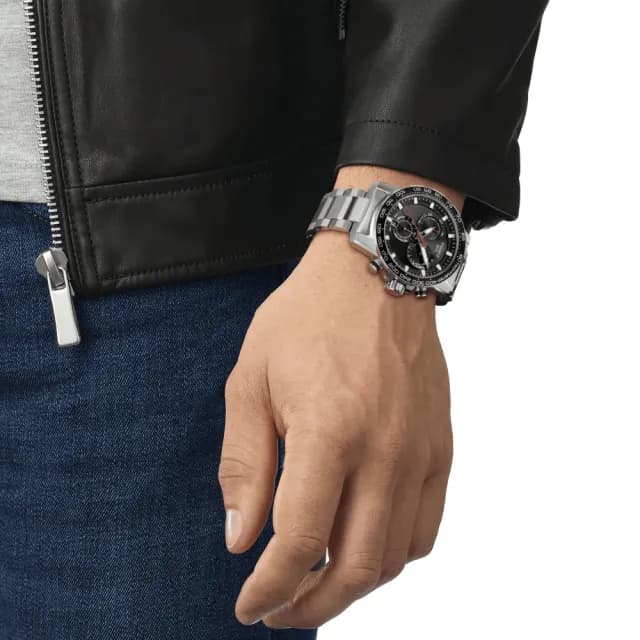 【TISSOT 天梭 官方授權】SUPERSPORT CHRONO 三眼計時石英腕錶 畢業禮物 送禮 推薦(T1256171105100)