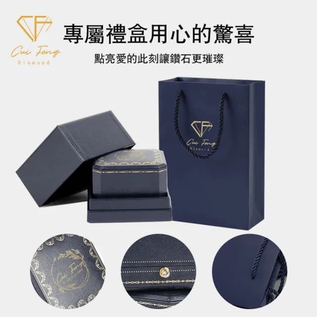 【CF鑽飾】耳環 莫桑鑽《公主方包》(雙11限定  耳釘 耳針 耳飾 雙11限定 求婚 聖誕 交換禮物 生日)