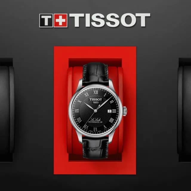 【TISSOT 天梭 官方授權】LE LOCLE 力洛克 經典羅馬機械腕錶 七夕 情人節 送禮 推薦(T0064071605300)