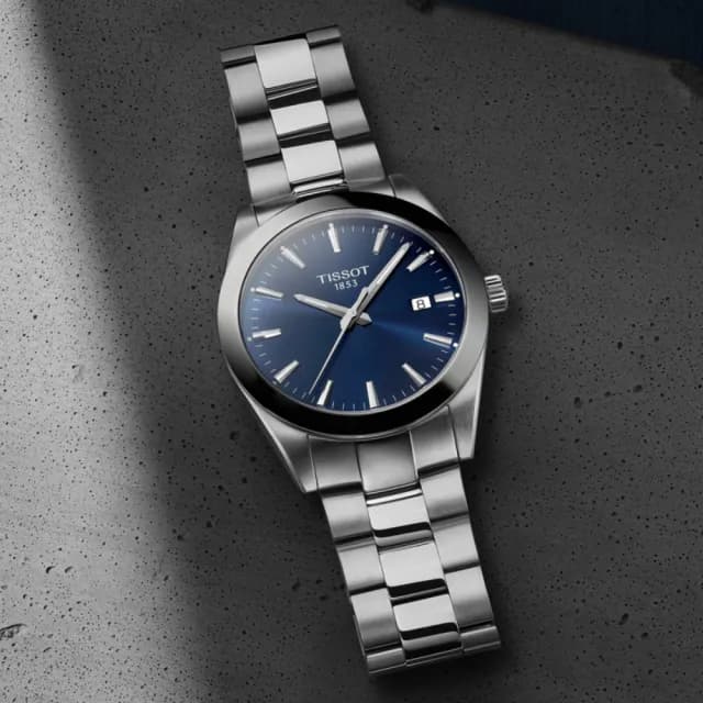 【TISSOT 天梭 官方授權】GENTLEMAN 簡約紳士石英腕錶 畢業禮物 送禮 推薦(T1274101104100)