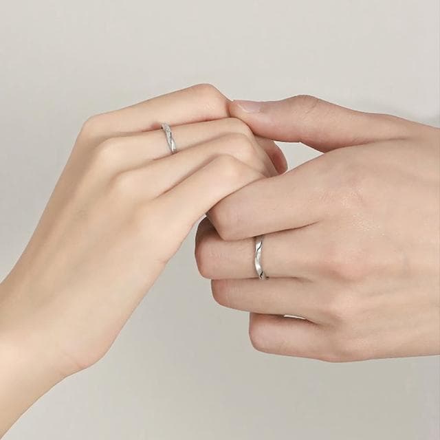 【MoonDy】包包 純銀戒指 素戒指 訂婚戒指 情侶戒指 對戒 結婚戒指 銀戒指 細戒指 磨砂戒指 可調式戒