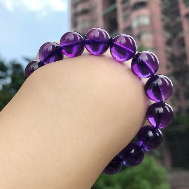 【MoonDy】母親節禮物 手環 開運能量手鍊 圓珠手串 紫水晶手鍊 串珠手鍊 水晶手鍊 單圈手鍊 情侶手鍊 男手