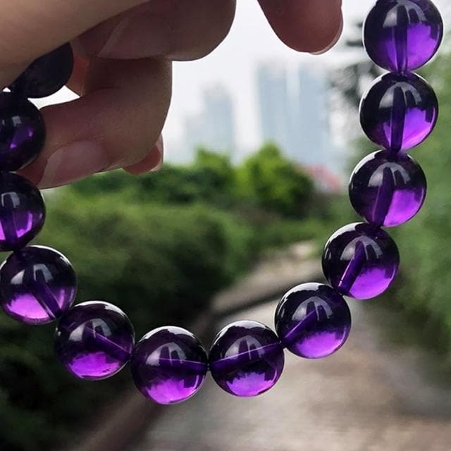 【MoonDy】母親節禮物 手環 開運能量手鍊 圓珠手串 紫水晶手鍊 串珠手鍊 水晶手鍊 單圈手鍊 情侶手鍊 男手