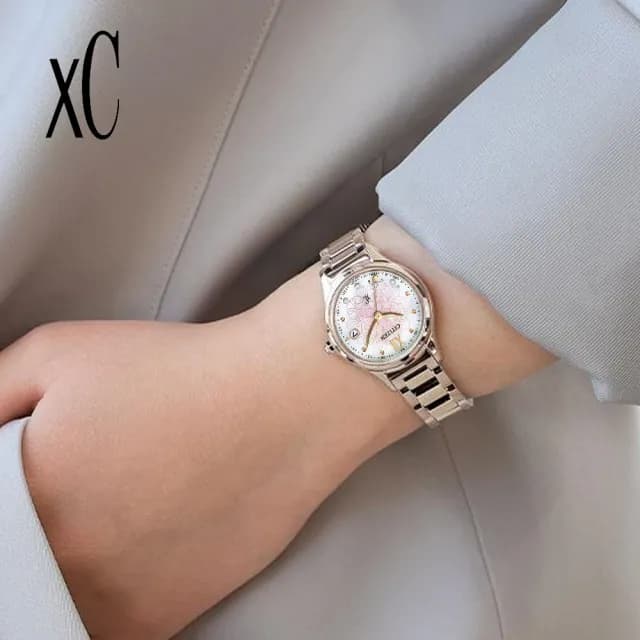 【CITIZEN 星辰】xC 光動能 鈦金屬 電波錶 女錶 手錶 藍寶石鏡面 禮物 推薦(ES9497-88X)