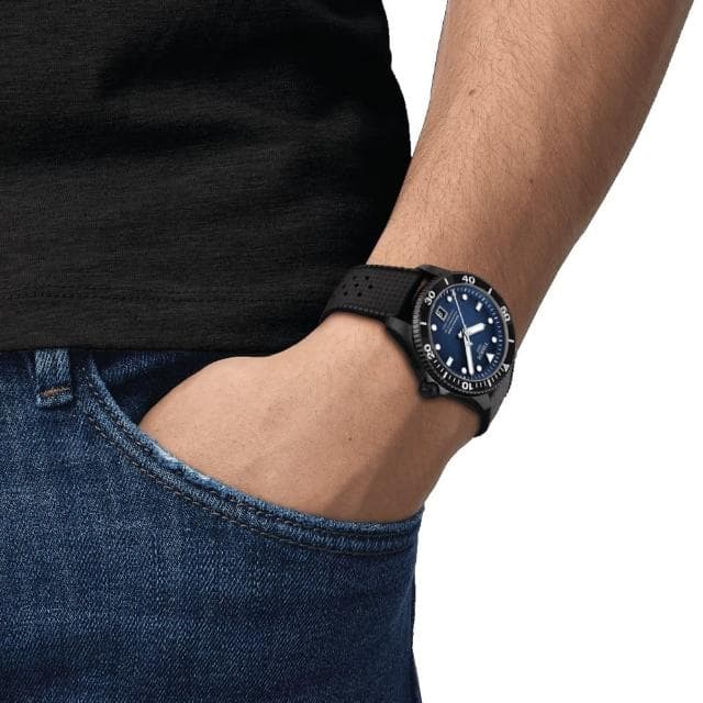 【TISSOT 天梭】SEASTAR1000海星系列 潛水機械腕錶 母親節 禮物 推薦(T1208073704100)