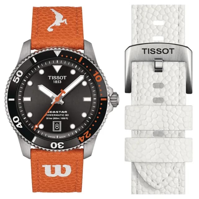 【TISSOT 天梭】SEASTAR WNBA 美國女職籃 機械腕錶 七夕 情人節 禮物 送禮 推薦(T1208071705100)