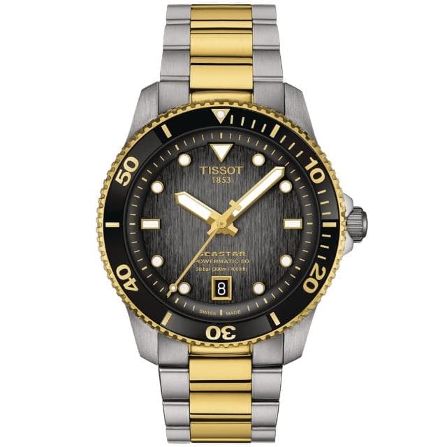 【TISSOT 天梭】SEASTAR1000海星系列 潛水機械腕錶 母親節 禮物 推薦(T1208072205100)