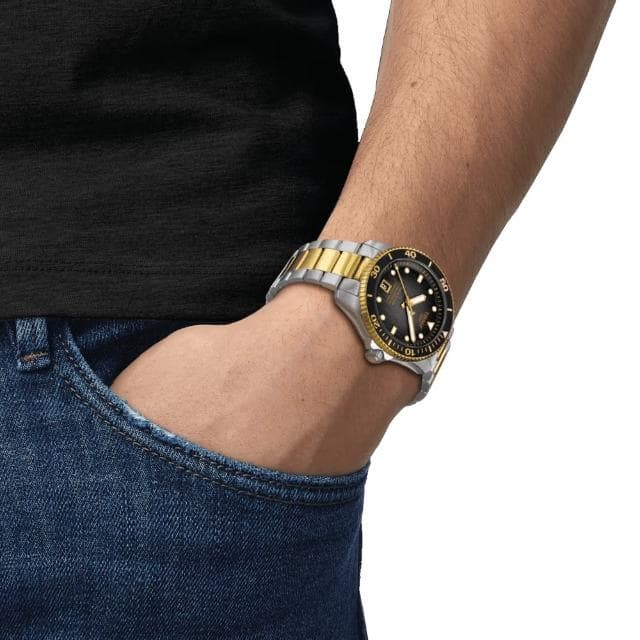 【TISSOT 天梭】SEASTAR1000海星系列 潛水機械腕錶 母親節 禮物 推薦(T1208072205100)