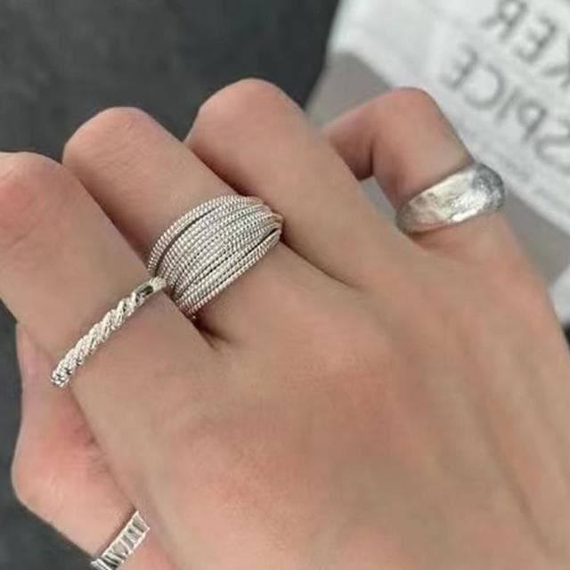 【LEEHER】女生/戒指/可調節戒指/情人節禮物/女友生日禮物/925純銀戒指/戒指女/ins/戒指女生韓