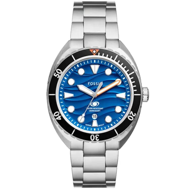 【FOSSIL】Breaker 波浪紋 1970經典潛水手錶-42mm 禮物 送禮 推薦(FS6064)