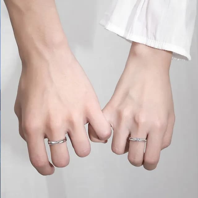 【KT DADA】包包 情人節禮物 送男友 送女友禮物 銀戒 情侶戒指 純銀戒指 情侶對戒 純銀對戒 開口戒指