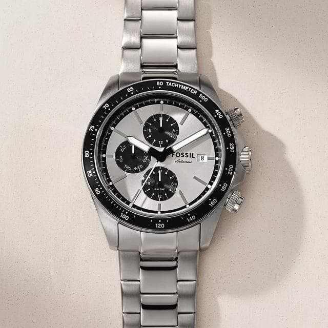 【FOSSIL】Autocross 三眼多功能手錶-42mm 送禮 禮物 推薦(BQ2873)