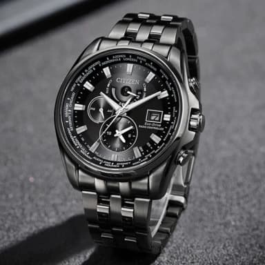 【CITIZEN 星辰】GENTS系列 電波時計 萬年曆 光動能腕錶 畢業禮物 送禮 推薦(AT9127-80E)