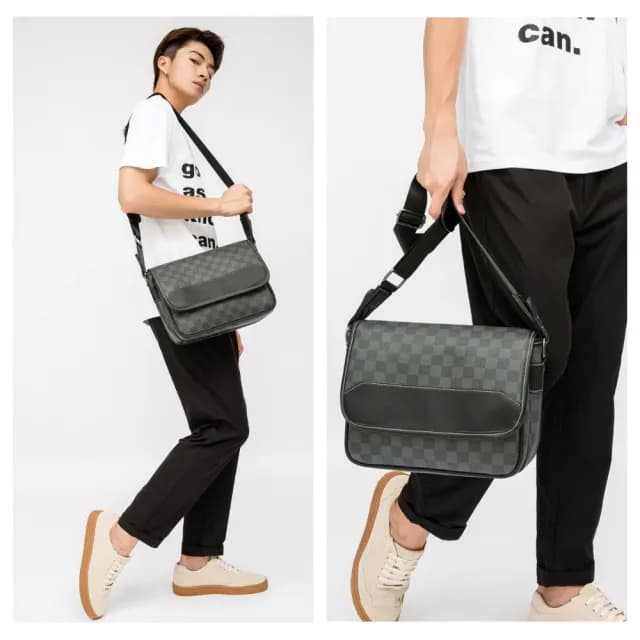 【MoonDy】情人節禮物 七夕 包包 郵差包 公文包 男生包包 千元內CP值最高 側背包男 男士包包 斜背包男  男