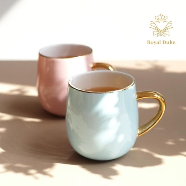 【Royal Duke】福氣骨瓷馬克杯480ML★買一送一(杯子  馬克杯  咖啡杯 大容量 交換禮物 入厝 辦公室)