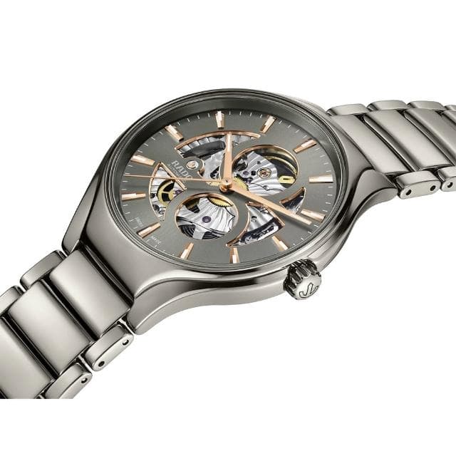 【Rado 雷達表 官方授權】True 真我系列開芯機械錶-40mm R03推薦 送禮 禮物 推薦(R27108112)