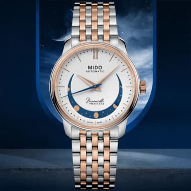 【MIDO 美度】永恆系列 微笑月相 機械腕錶 畢業禮物 送禮 推薦(M0272072201001)