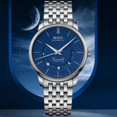 【MIDO 美度】永恆系列 微笑月相 機械腕錶 畢業禮物 送禮 推薦(M0274071104000)