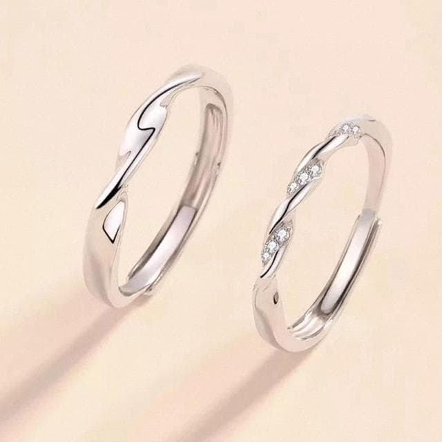 【LEESA】對戒/指環/純銀戒指/可調節戒指/情侶對戒/結婚戒指/求婚戒指/銀戒指/男戒指/女戒指/新婚禮物