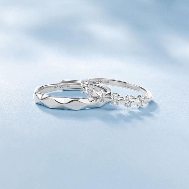 【LEESA】求婚戒指\純銀戒指\鑽石戒指\可調式戒指\結婚戒指\情侶戒指\訂婚戒指\對戒\男女戒指\一週年禮物
