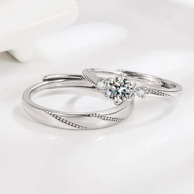 【LEESA】情侶對戒\結婚戒指\鑽石戒指\求婚戒指\戒指\純銀戒指\對戒\指環\情侶戒指\情侶禮物\生日禮物
