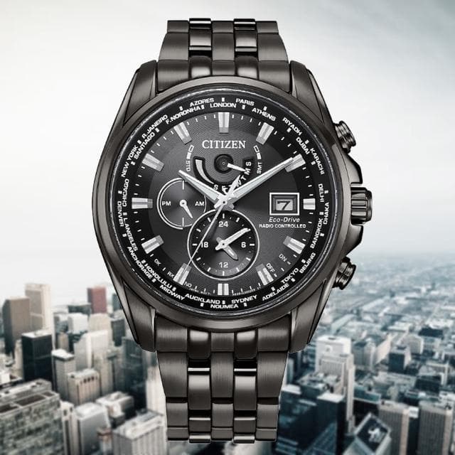 【CITIZEN 星辰】GENTS 光動能 萬年曆 電波對時 男錶 父親節 送禮 禮物推薦(AT9127-80E)